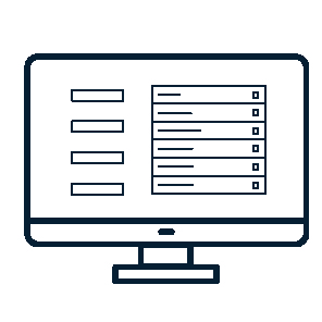 pictogramme ordinateur rh avec logiciels